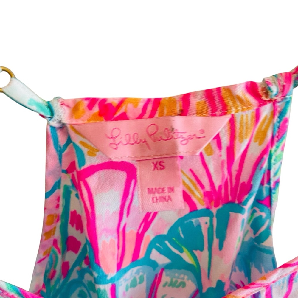 Lilly Pulitzer Oh Shello Dusk Silk Tank Top - Picture 4 of 7